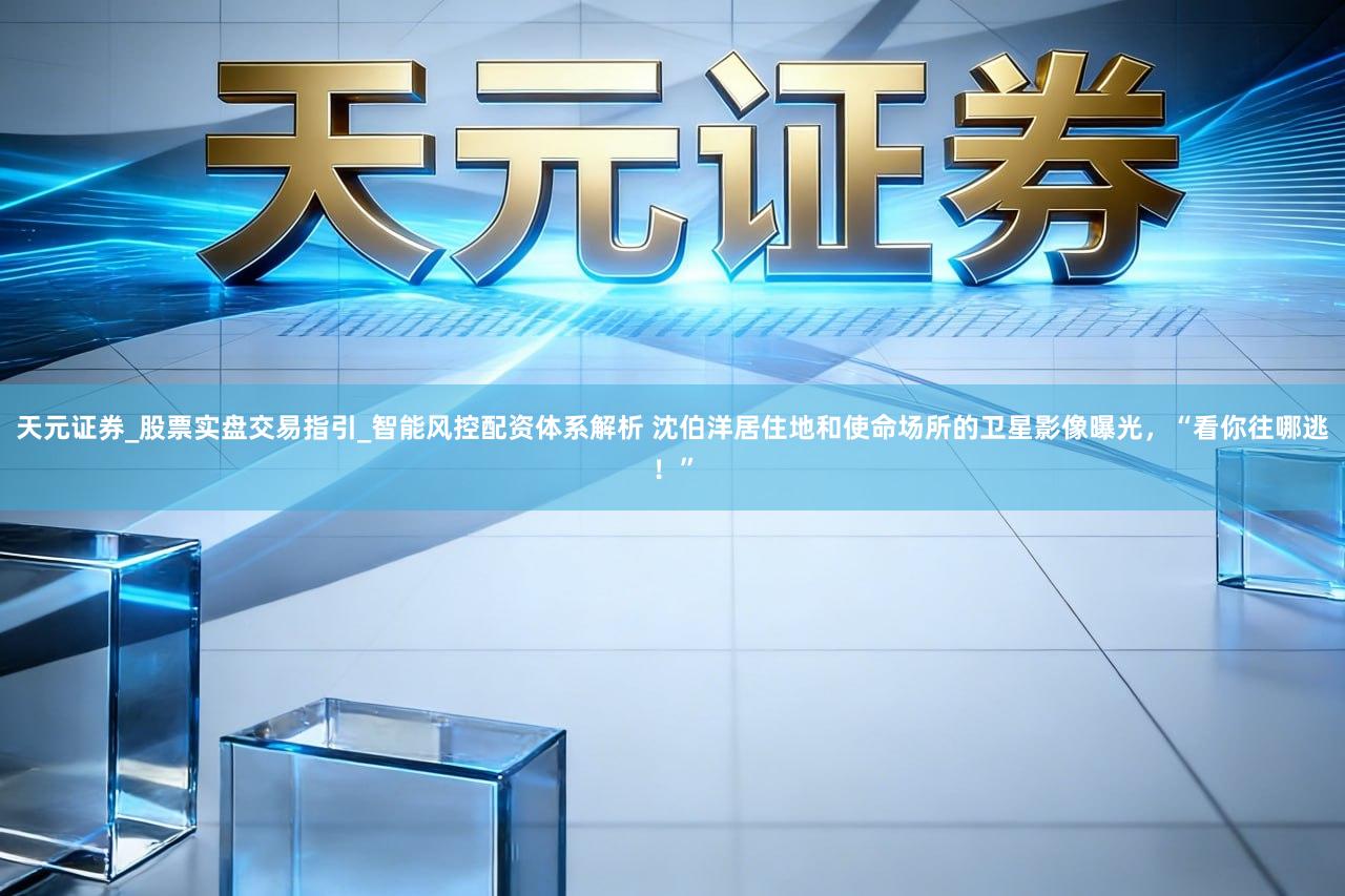 天元证券_股票实盘交易指引_智能风控配资体系解析 沈伯洋居住地和使命场所的卫星影像曝光,“看你往哪逃!”