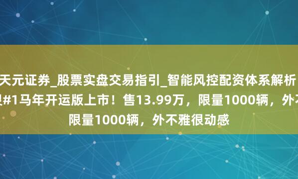 天元证券_股票实盘交易指引_智能风控配资体系解析 smart精灵#1马年开运版上市！售13.99万，限量1000辆，外不雅很动感
